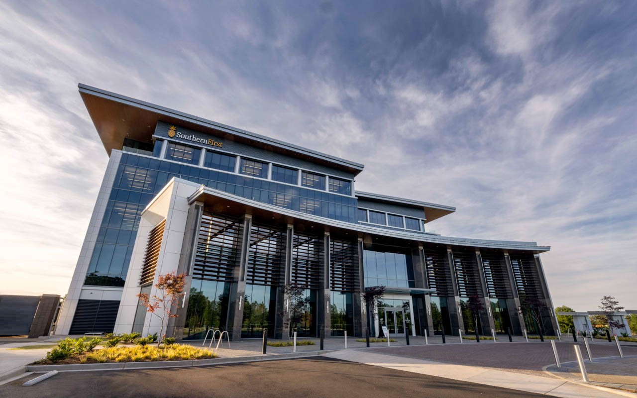 Commercial Interior Design Case Study Southern First Bank Headquarters