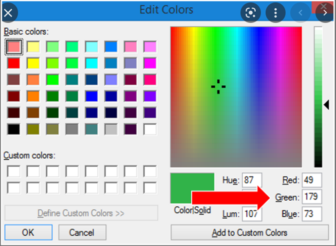 Change the color of the highlighted text in Windows 11
