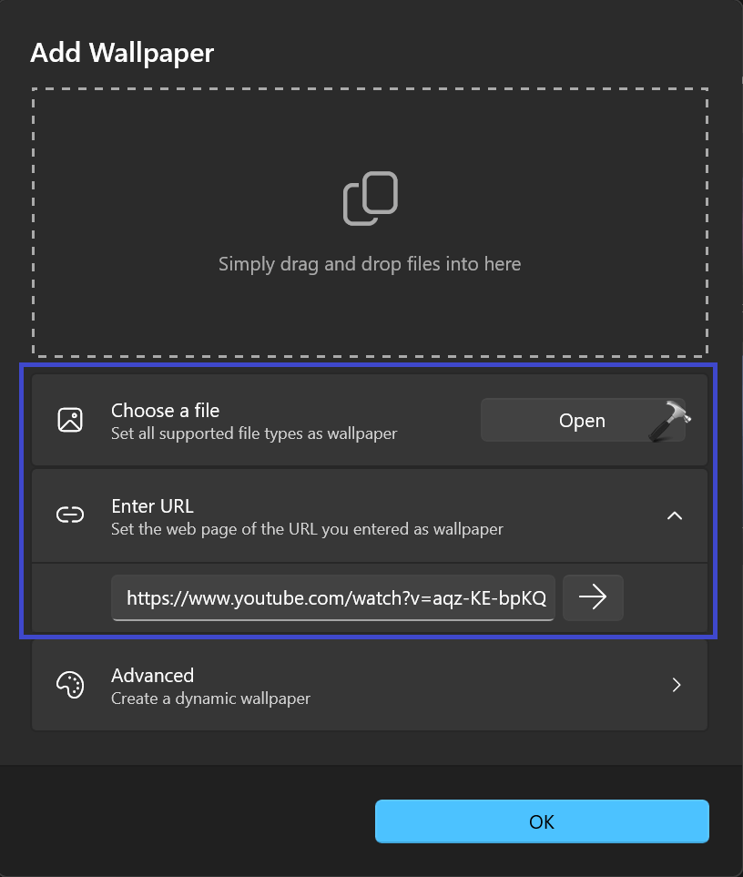 How to set live wallpaper in Windows 11