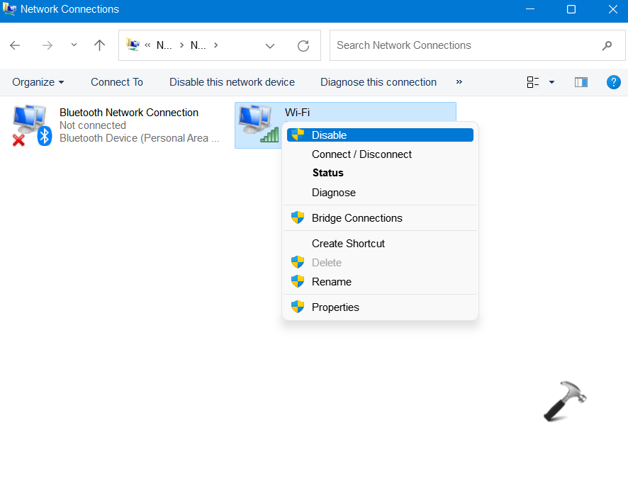 Enable/Disable Network Adapters in Windows 11