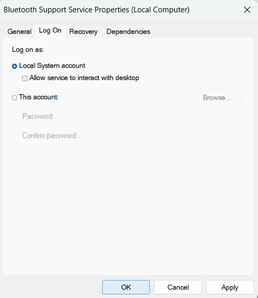 Fix Bluetooth not working after Windows 11 update