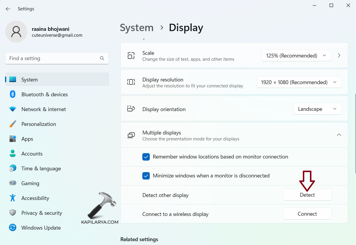 Fix HDMI Port Not Working on Windows 11