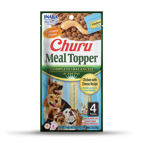Churu Meal Topper for Dogs Chicken with Cheese Recipe INABA