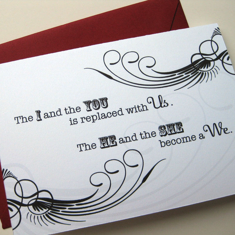 us and we greeting card in a card