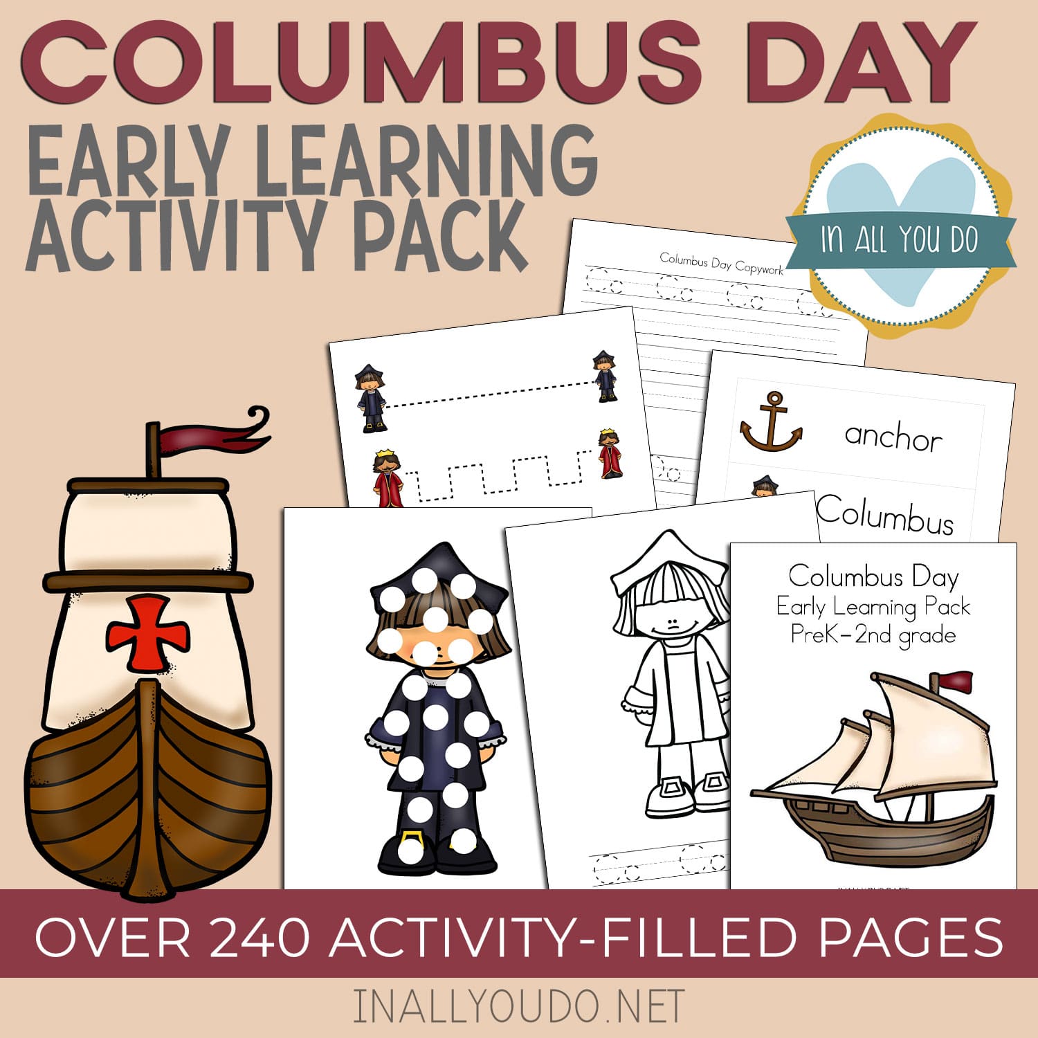 Columbus Day Early Learning Activity Pack – In All You Do