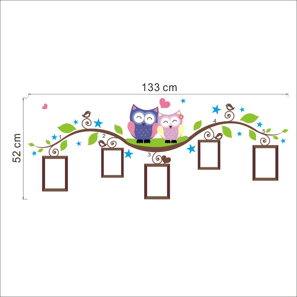 Owl Frames Wall Sticker INAM Bazaar