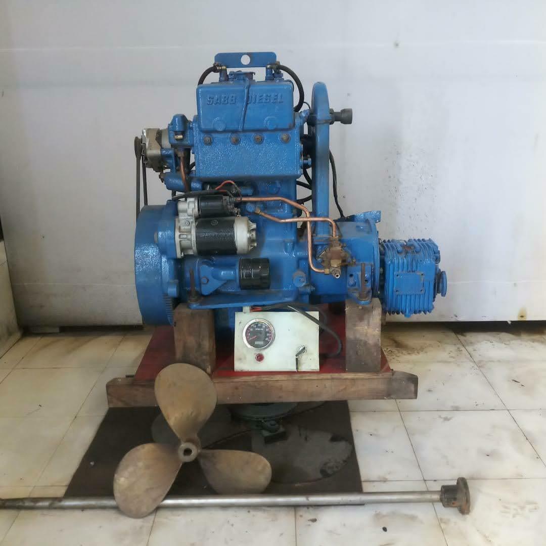Sabb 2J HR inboard Marine Diesel Engine from lifeboat Used Good