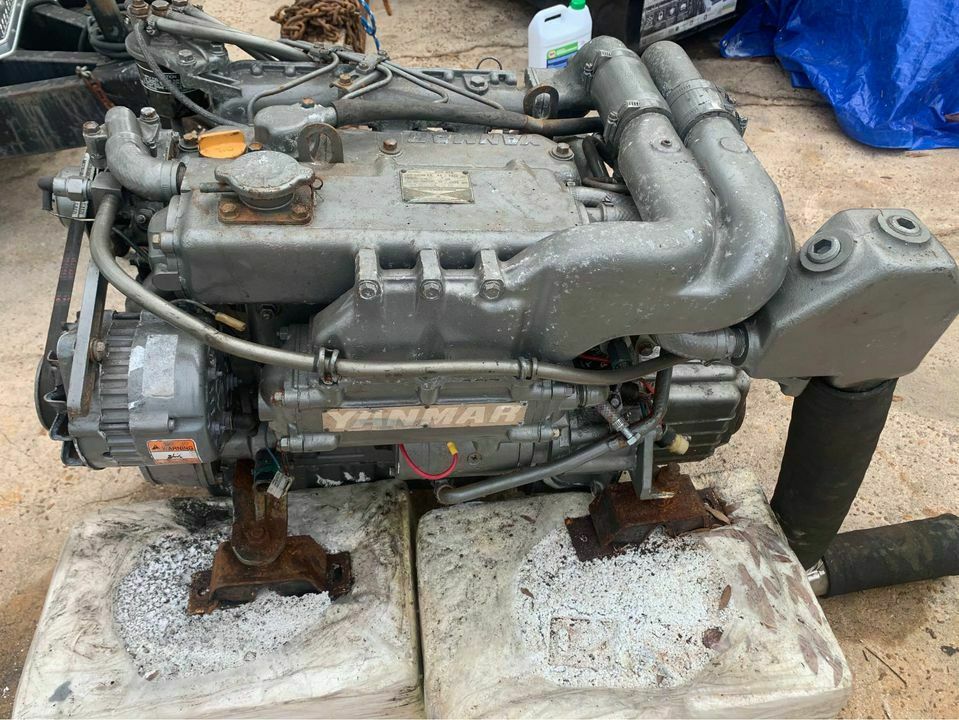 Yanmar 4JHHTE , 66 HP Marine Diesel Engine Inboard Motor Store www