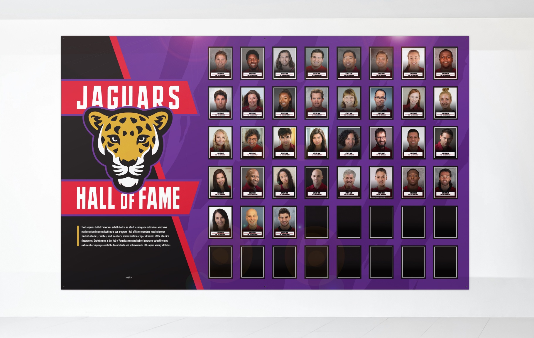 High School Athletic Hall of Fame Design Ideas Team Fitz Graphics