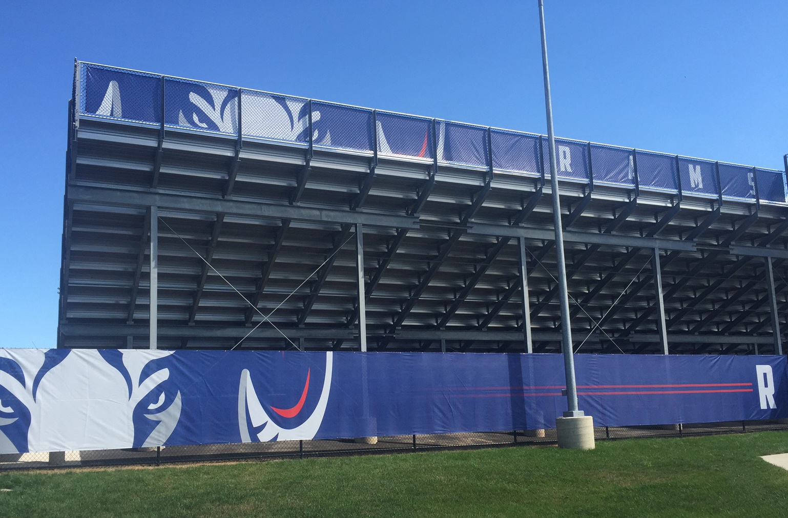 Finish Your Bleachers with a Custom Windscreen Banner Team Fitz Graphics