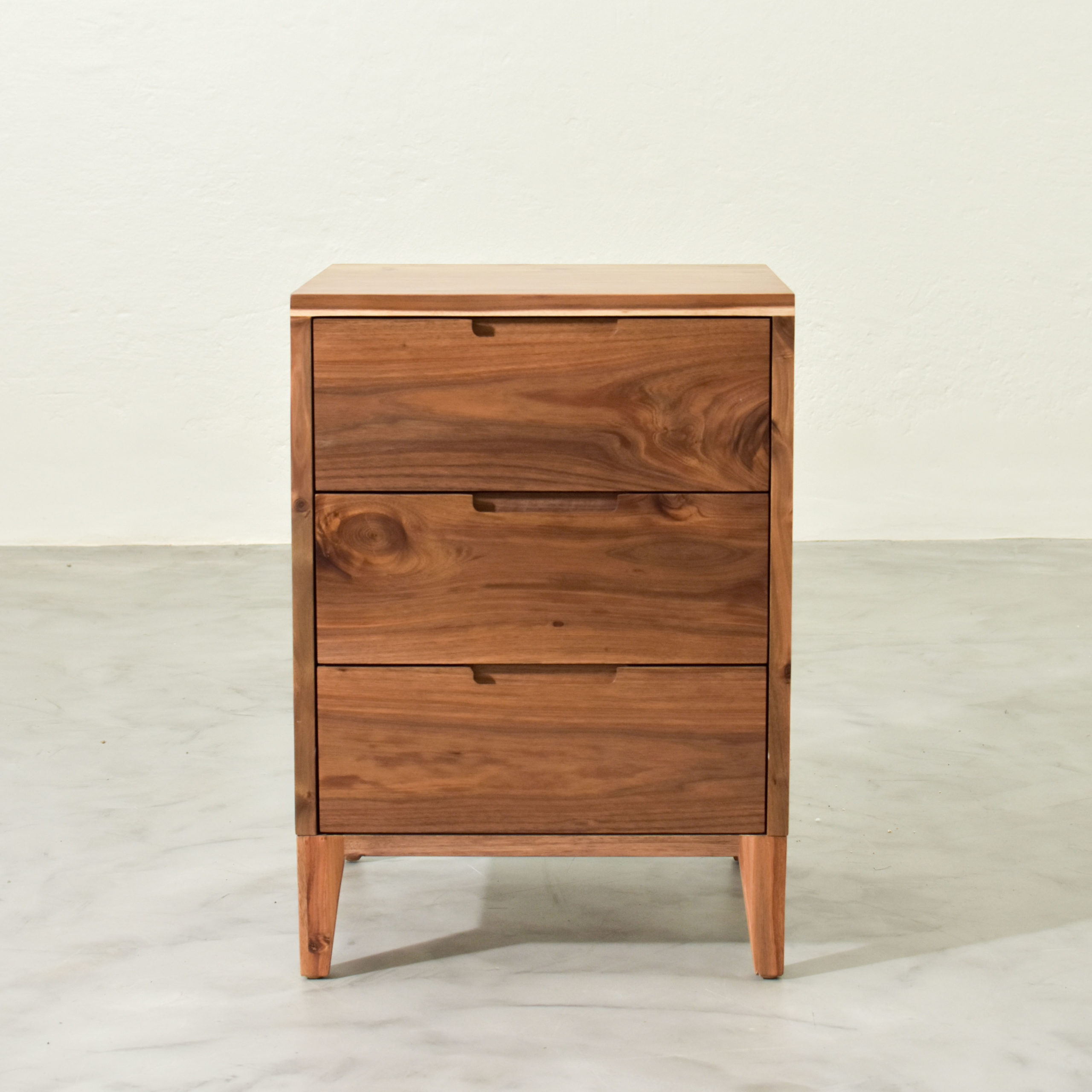 Cape Town Three Drawer Bedside Incanda Furniture