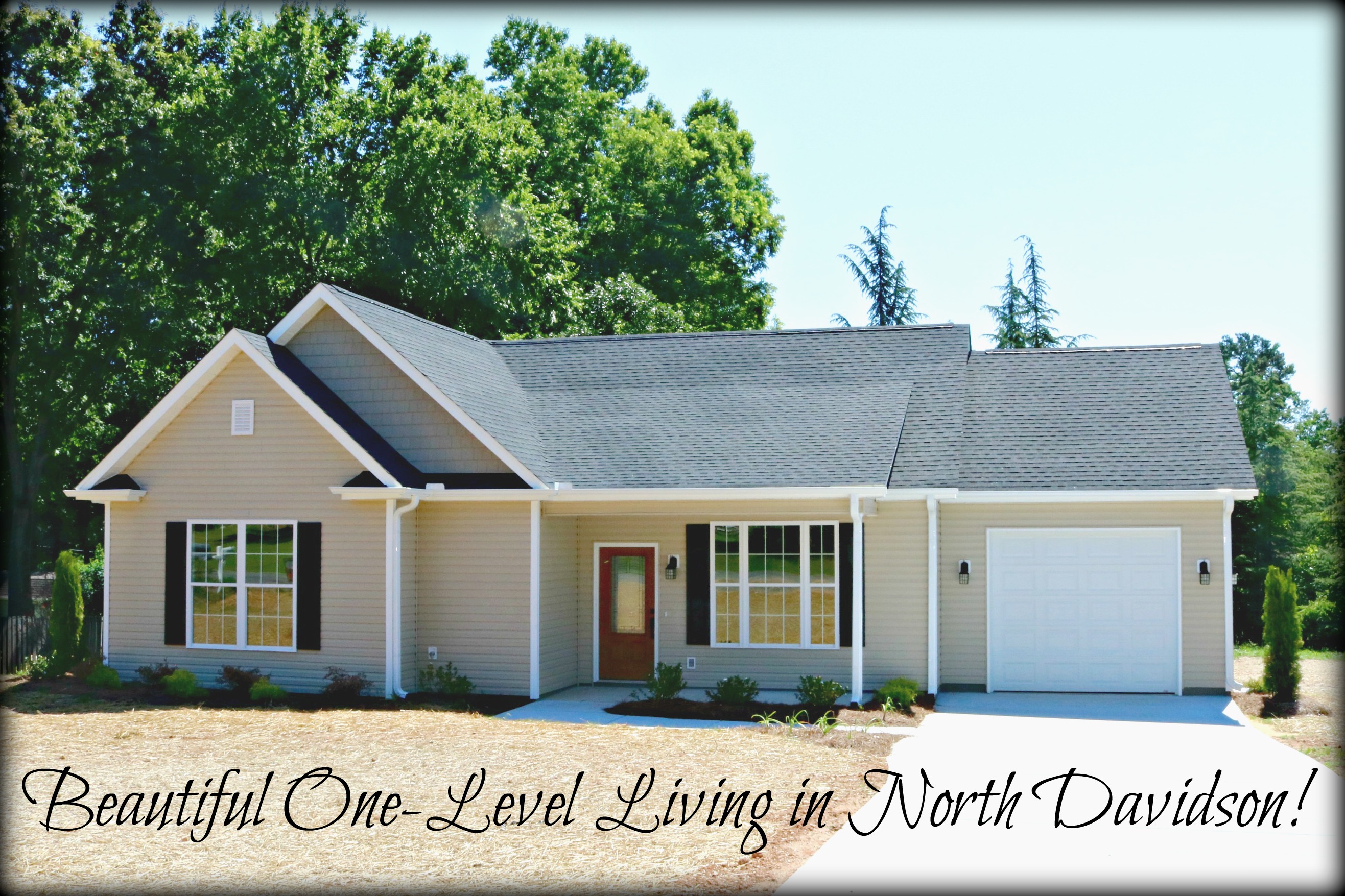 OneLevel New Construction in NORTH DAVIDSON!