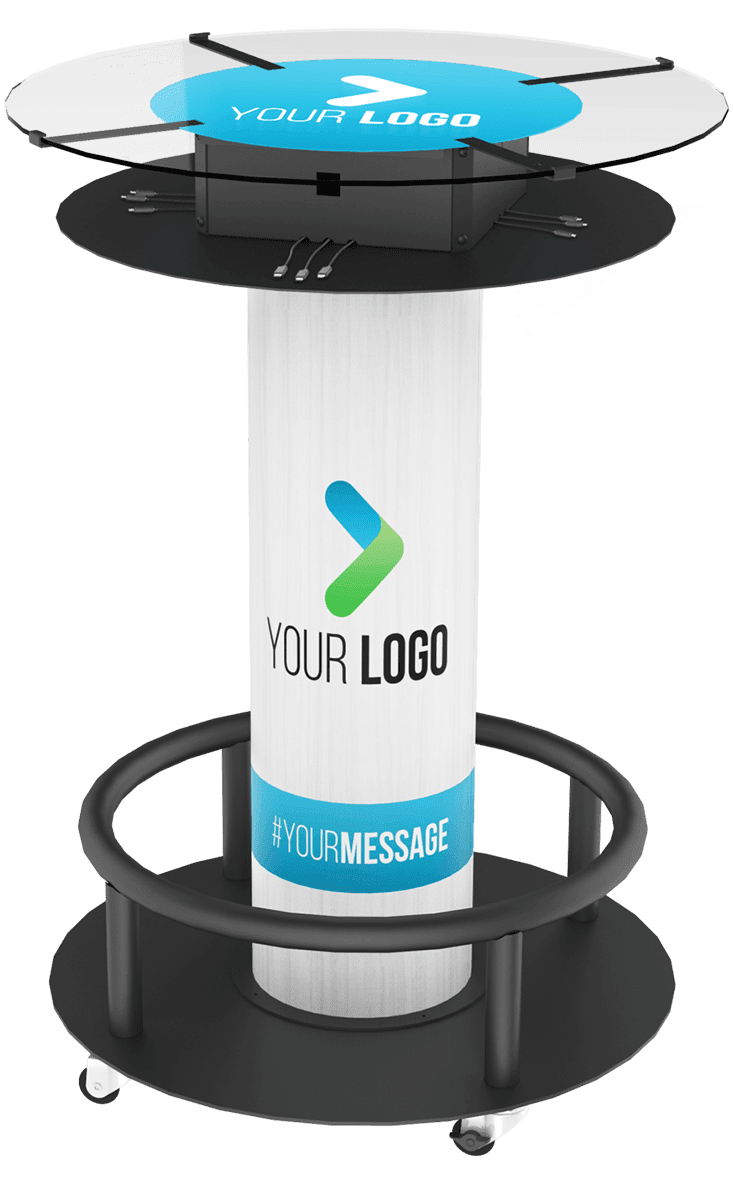 Custom Table Cell Phone Charging Station InCharged