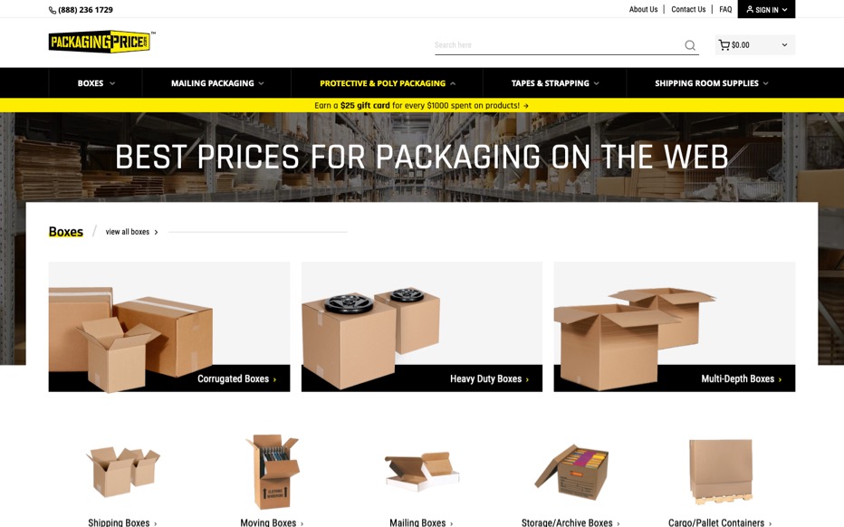 Packaging Price Inchoo