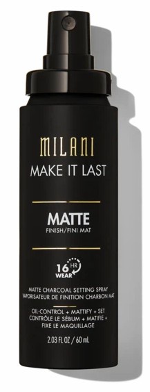 That said, milani make it last setting spray is good for those with normal and dry skin because it doesn't feel drying on the skin. Milani Make It Last Matte Charcoal Setting Spray Ingredients Explained