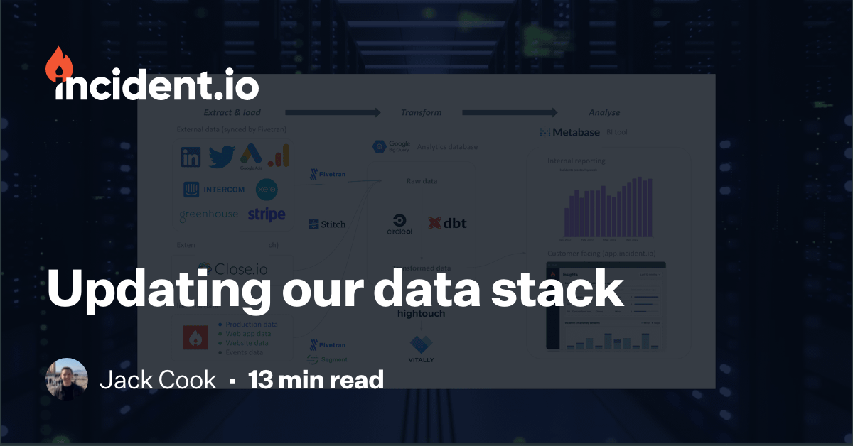 Updating our data stack | incident.io
