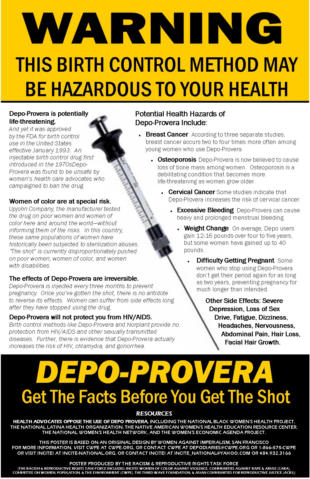 Dangerous Contraceptives INCITE!