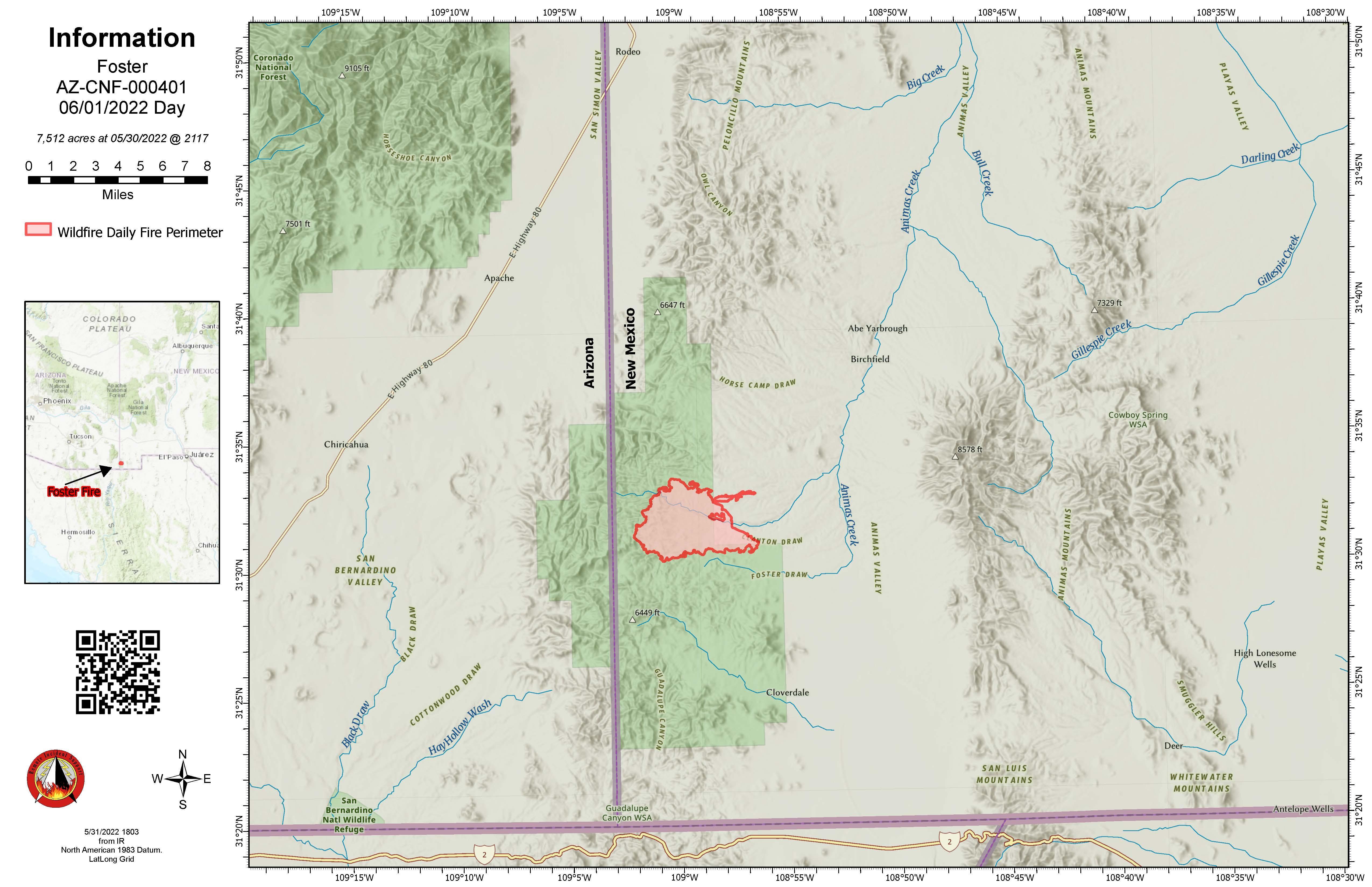 Azcnf Foster Fire Incident Maps Inci