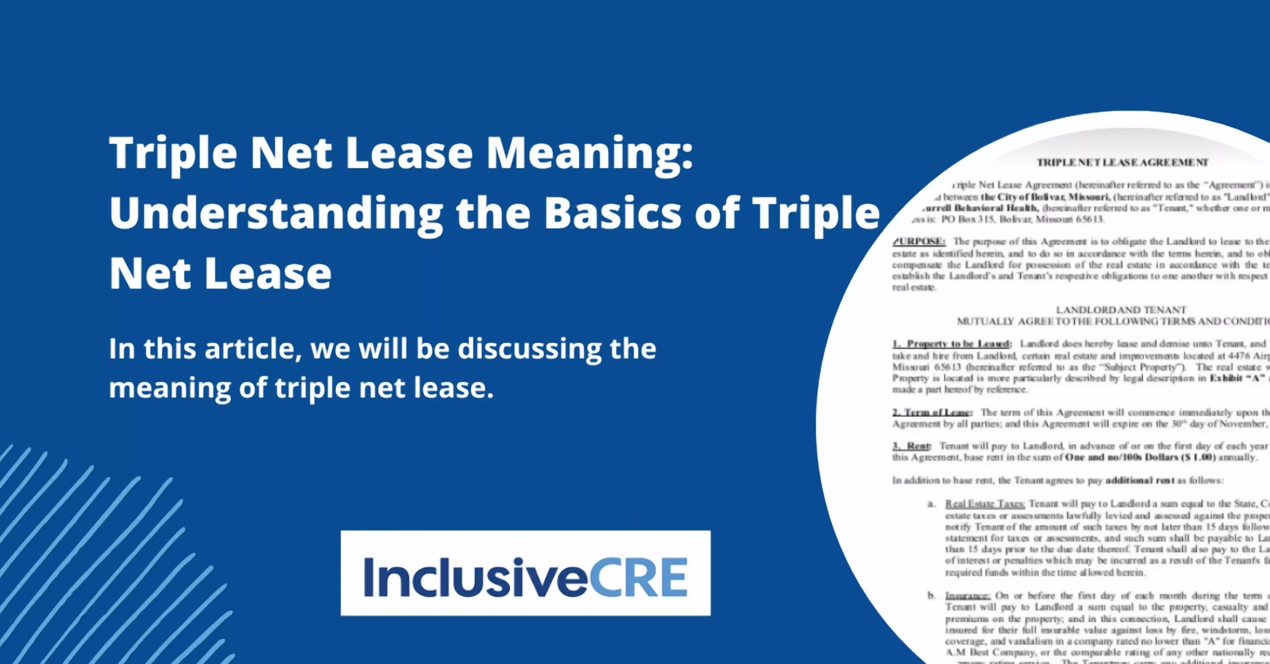 Triple Net Lease Meaning Understanding The Basics Of NNN Lease
