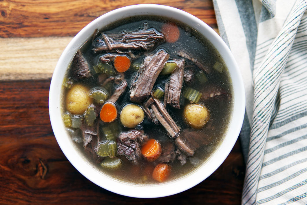 homemade beef broth…and beef vegetable soup inconsistent kitchen