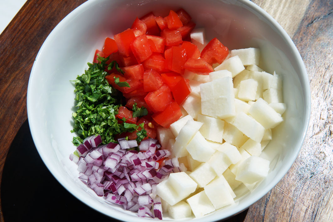 jicama pico de gallo inconsistent kitchen