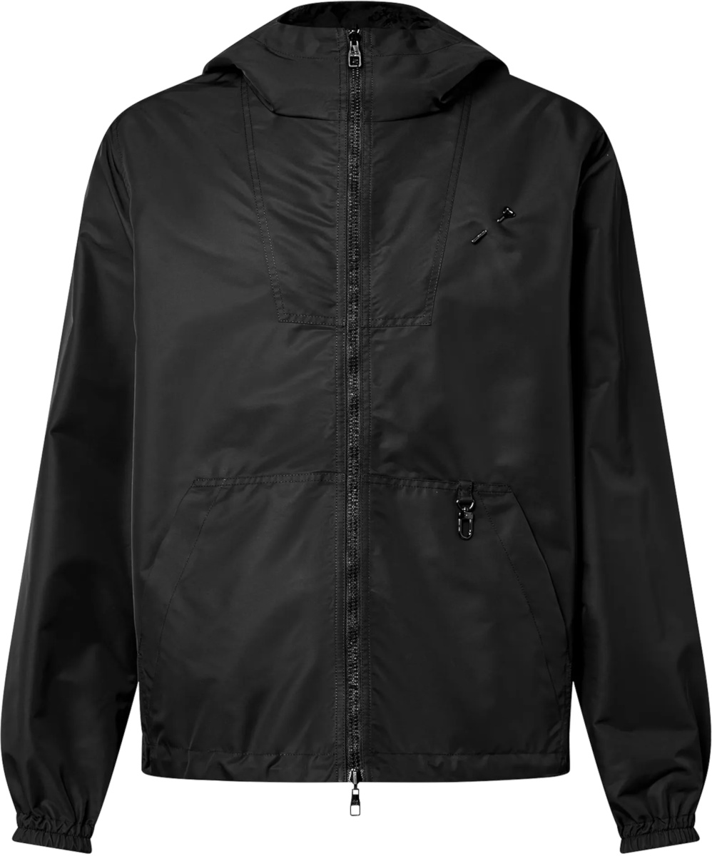Louis Vuitton Black Reversible Windbreaker Jacket INC STYLE