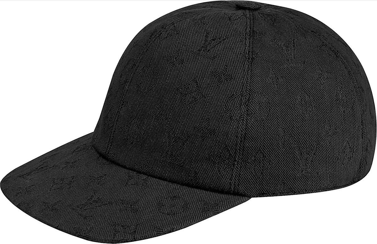 Louis Vuitton Black Monogram 'Essential' Hat INC STYLE