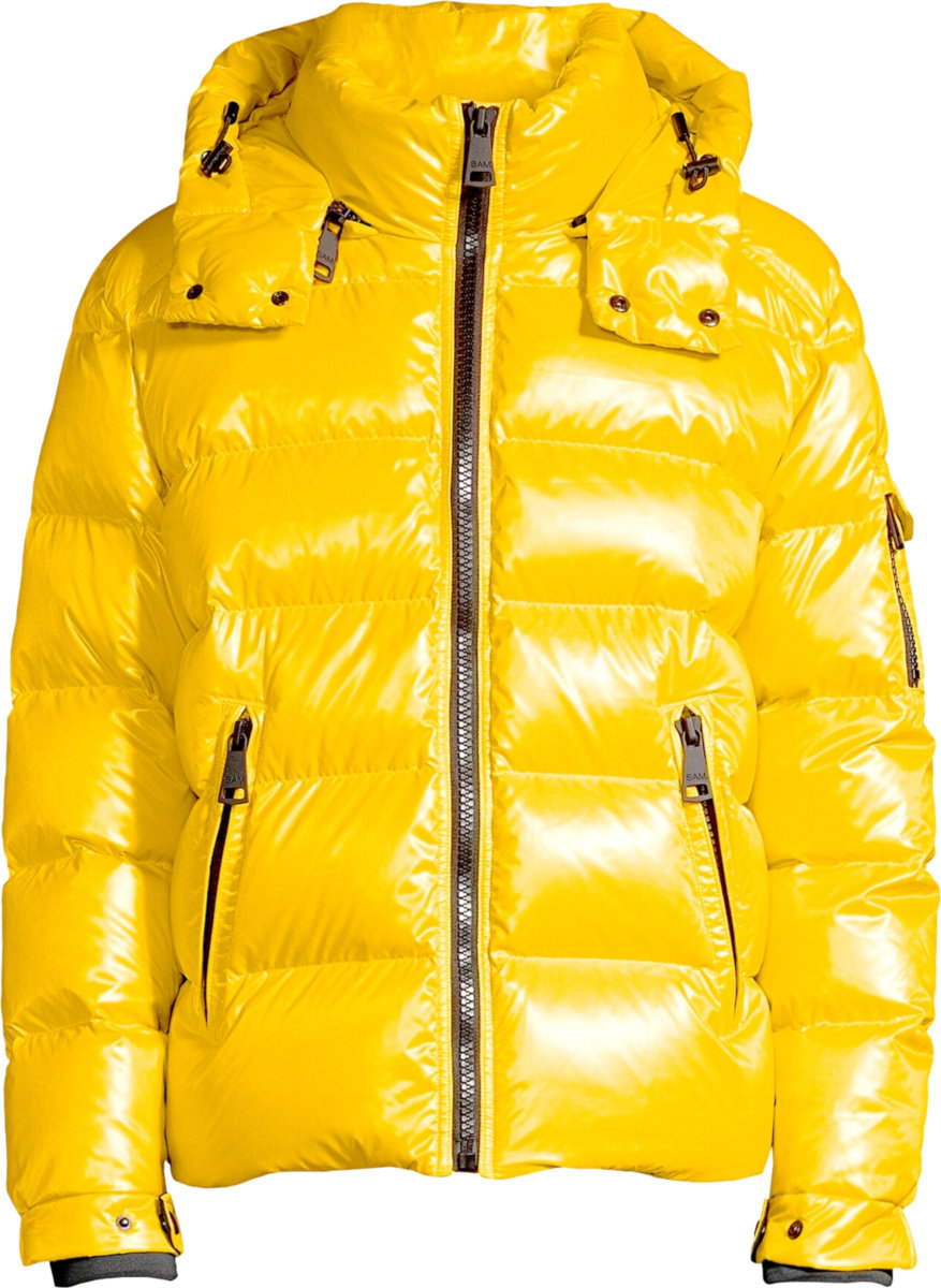 SAM. Yellow 'Glacier' Down Jacket INC STYLE