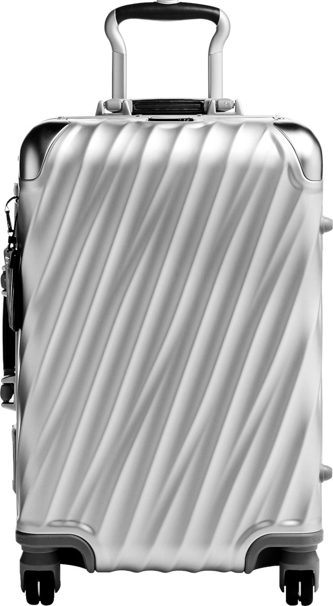 TUMI Silver Aluminum 'International' Suitcase INC STYLE
