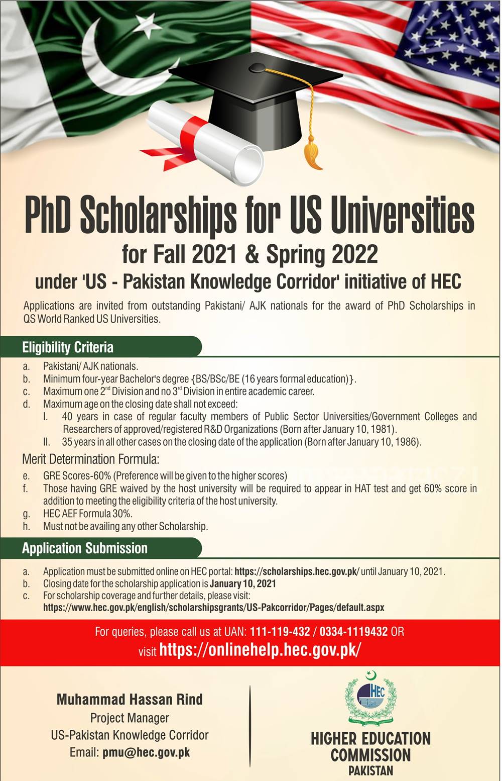 PhD Scholarships for US Universities [Fall 2021 Spring 2022