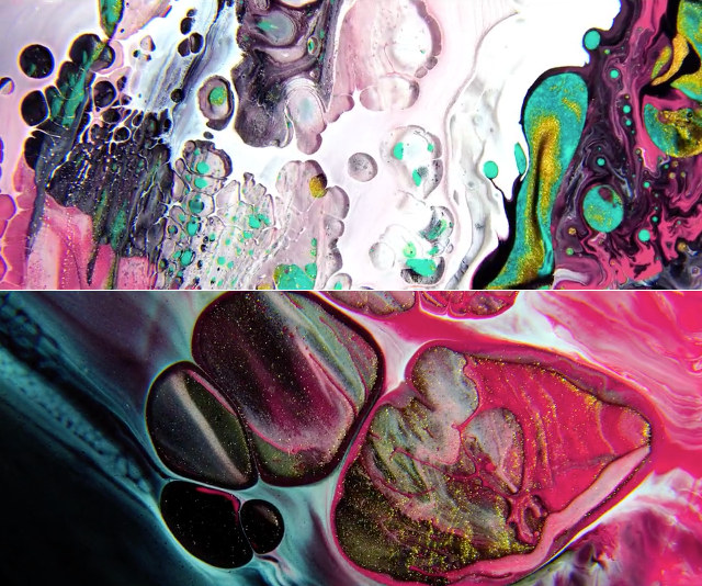 Soap, Oil, And Paint Under A Microscope Looks Like Outer Space!