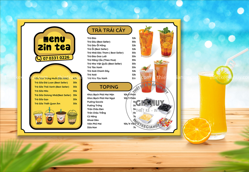 Tổng hợp những mẫu menu bảng hot trend 2023