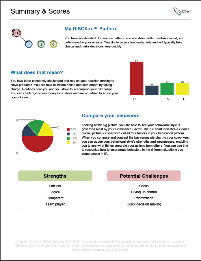 Online DISC Assessment DISCflex Best Prices Instant Results