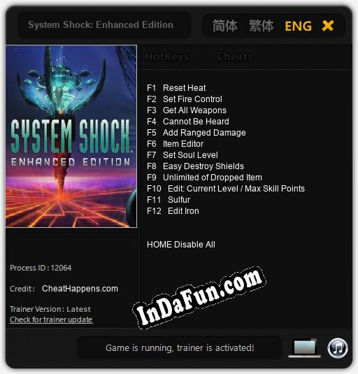 System Shock: Enhanced Edition: Cheats, Trainer +12 [CheatHappens.com