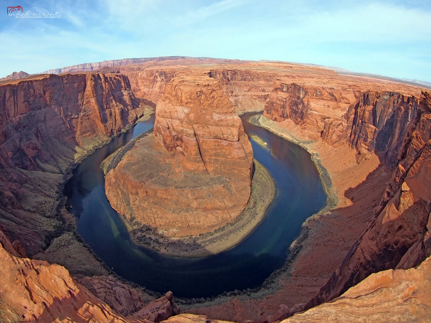 Scenic Viewpoint Horseshoe Bend Arizona indahs dive, travel