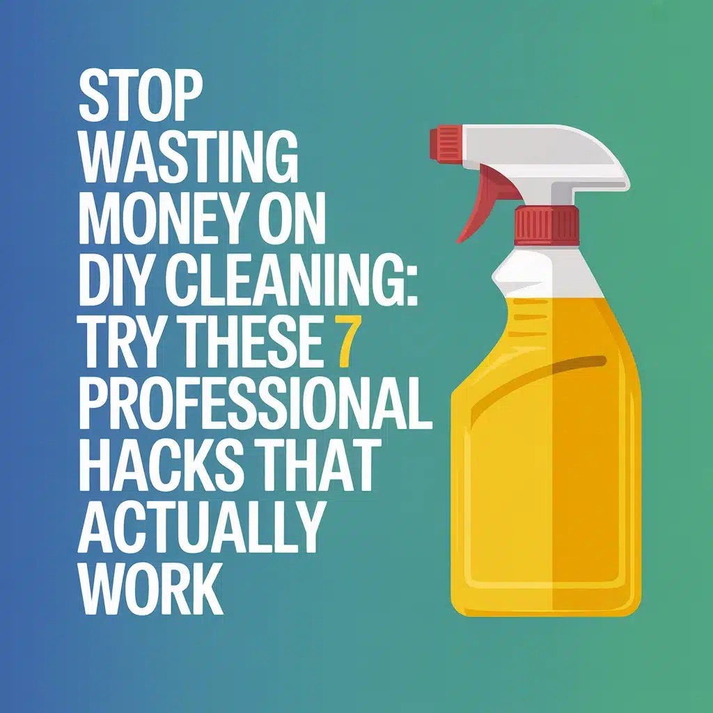 Stop Wasting Money on DIY Cleaning Try These 7 Professional Hacks That