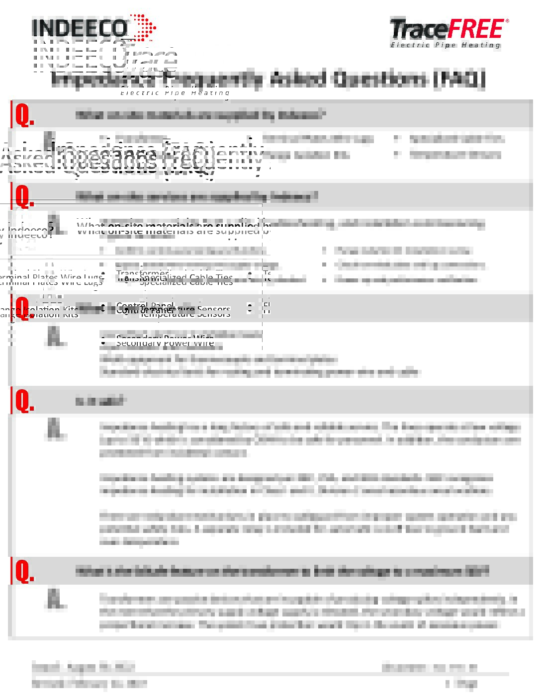 Product Literature Archive - Indeeco