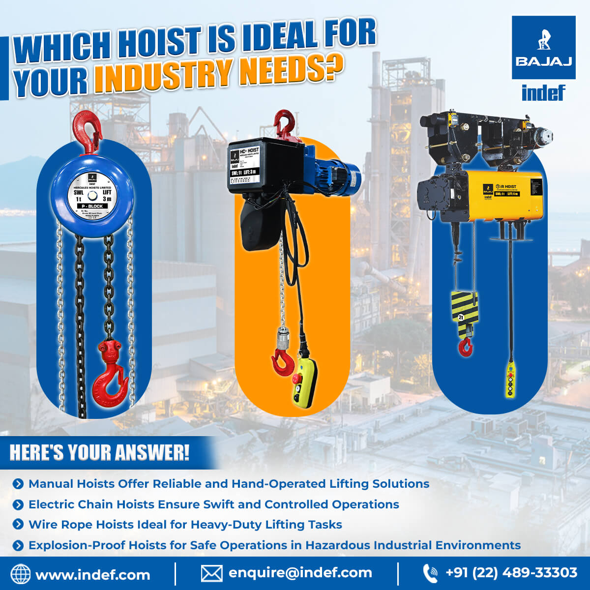 Exploring Different Types of Hoists and Their Applications
