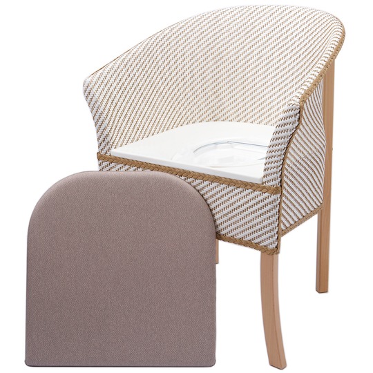 Bathroom Basketweave Commode Chair Independence
