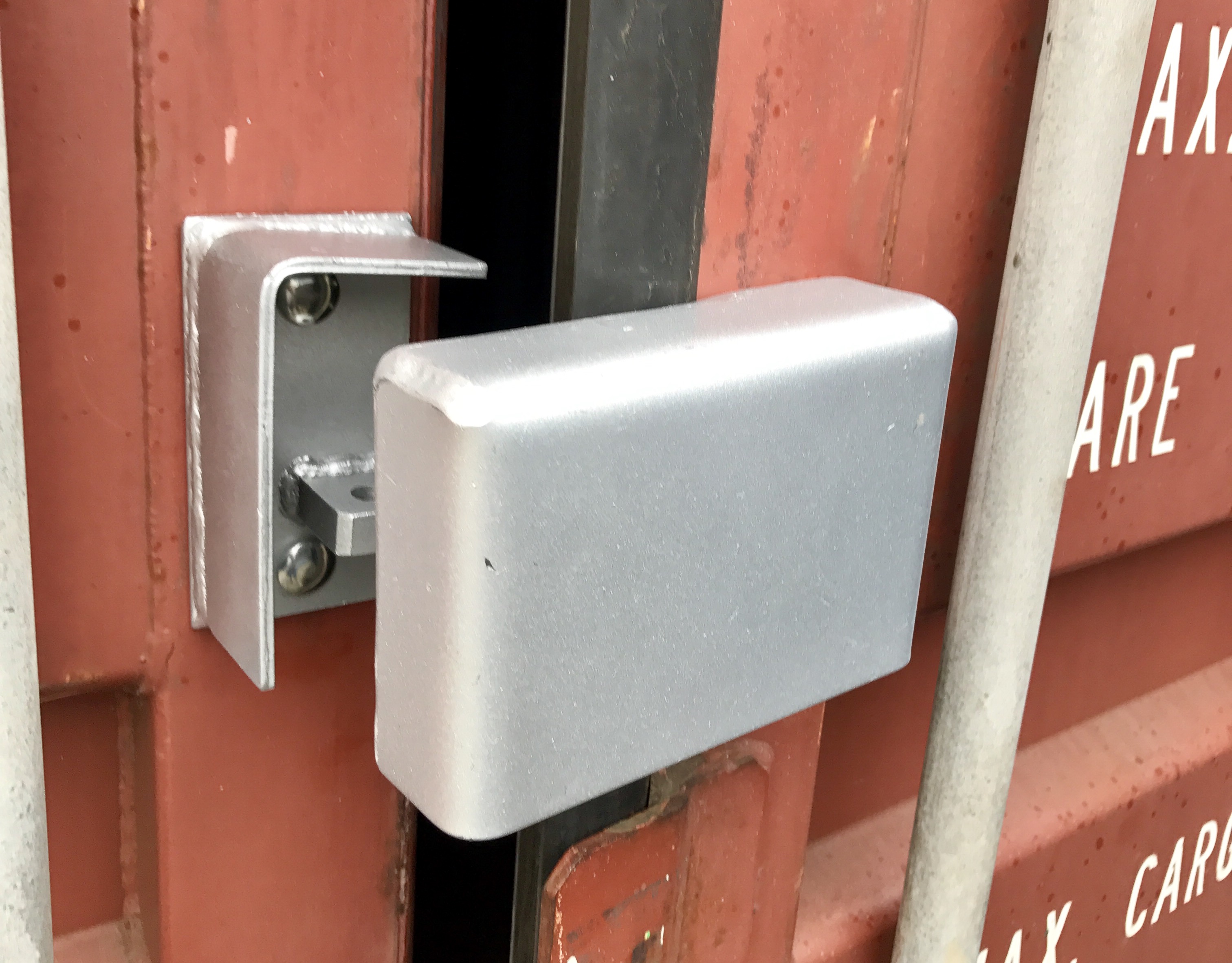Bolt On Lockbox with pad lock Independent Cargo Container