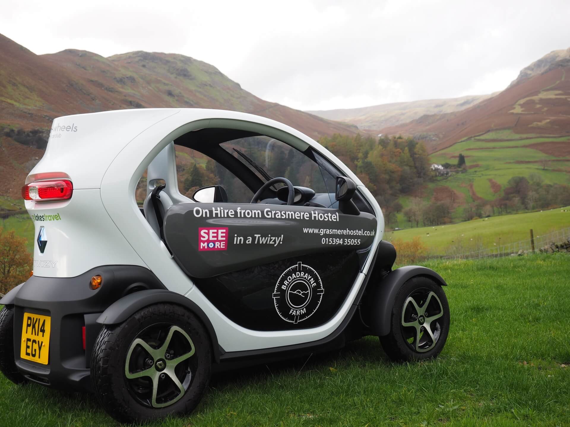See the Lake District in our 'Twizy' a Funky 2 seater