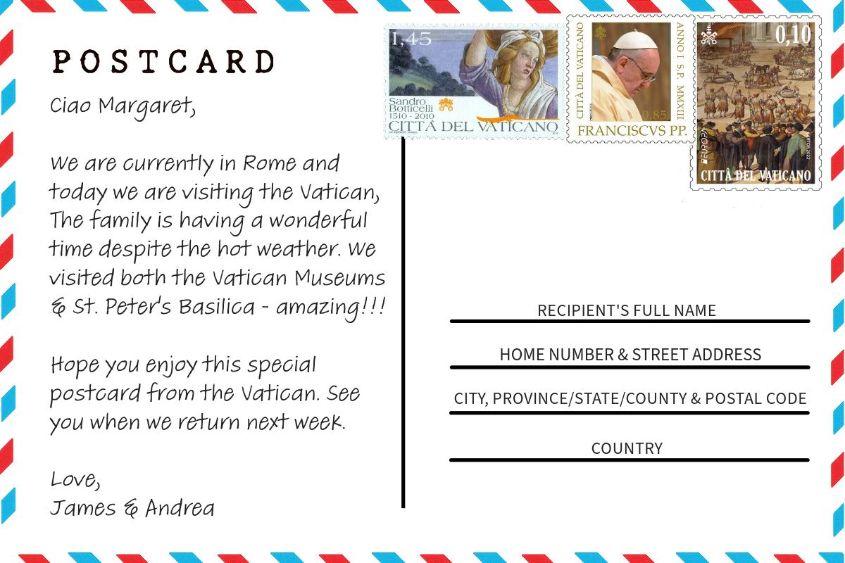 Vatican Post Guide How to Send Mail from the Vatican Independent
