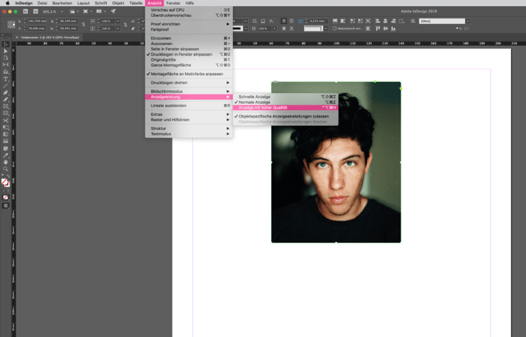 Warum sind meine Bilder verpixelt? InDesign mit Abihome