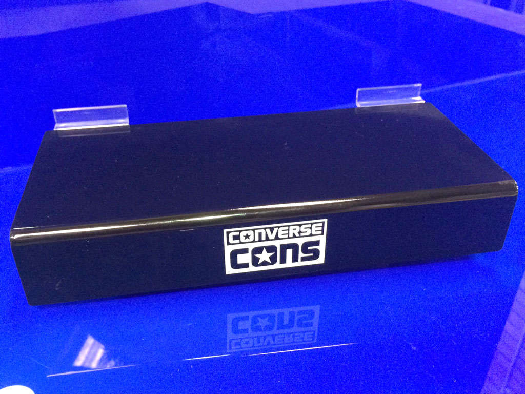 Custom slat wall product display Indesign Plastics + Displays