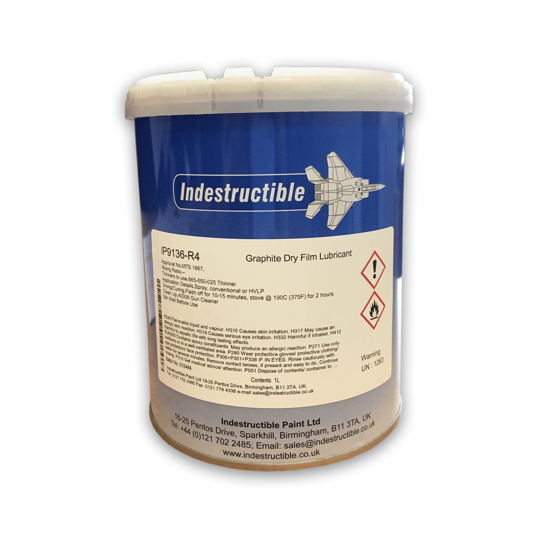 Graphite Filled Skydrol Resistant Dry Film Lubricant Indestructible Paint