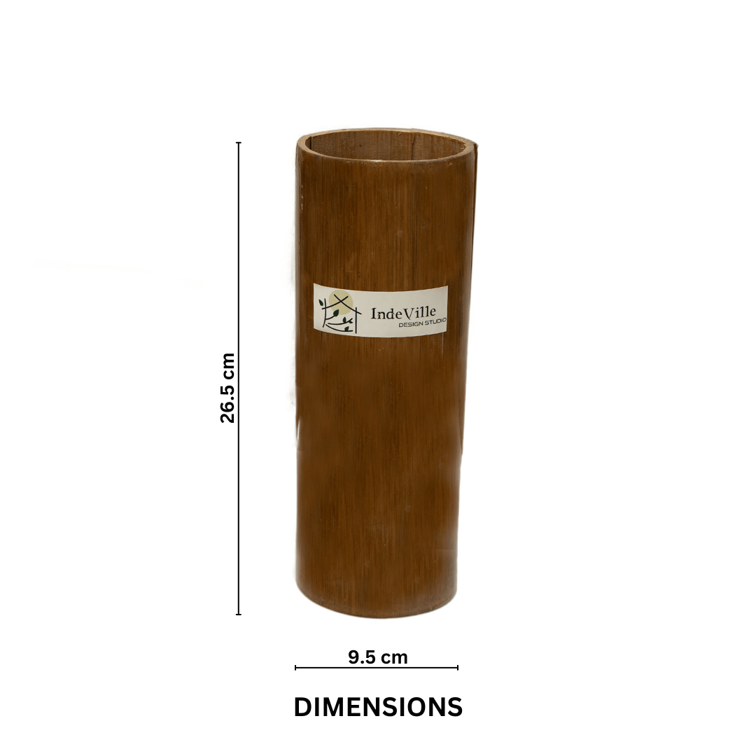 Bamboo Bottle Planter Large Indeville Design Studio