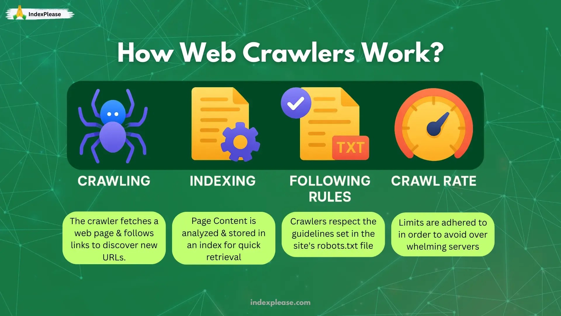 What is a Web Crawler? How the Gets Indexed IndexPlease(04)