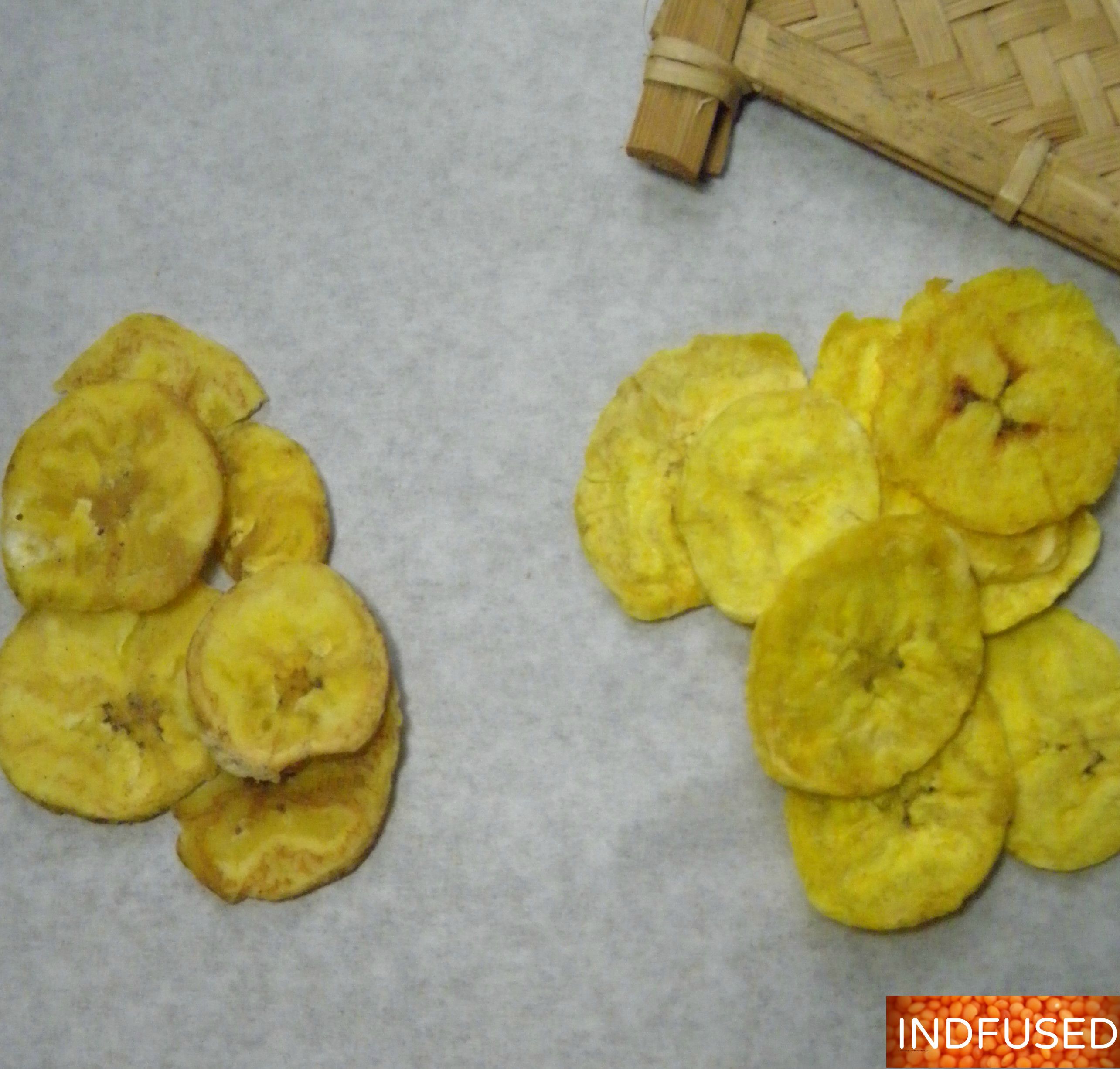 4 Ingredients, 5 Minutes Microwave Plantain Chips – Indian Cooking Classes