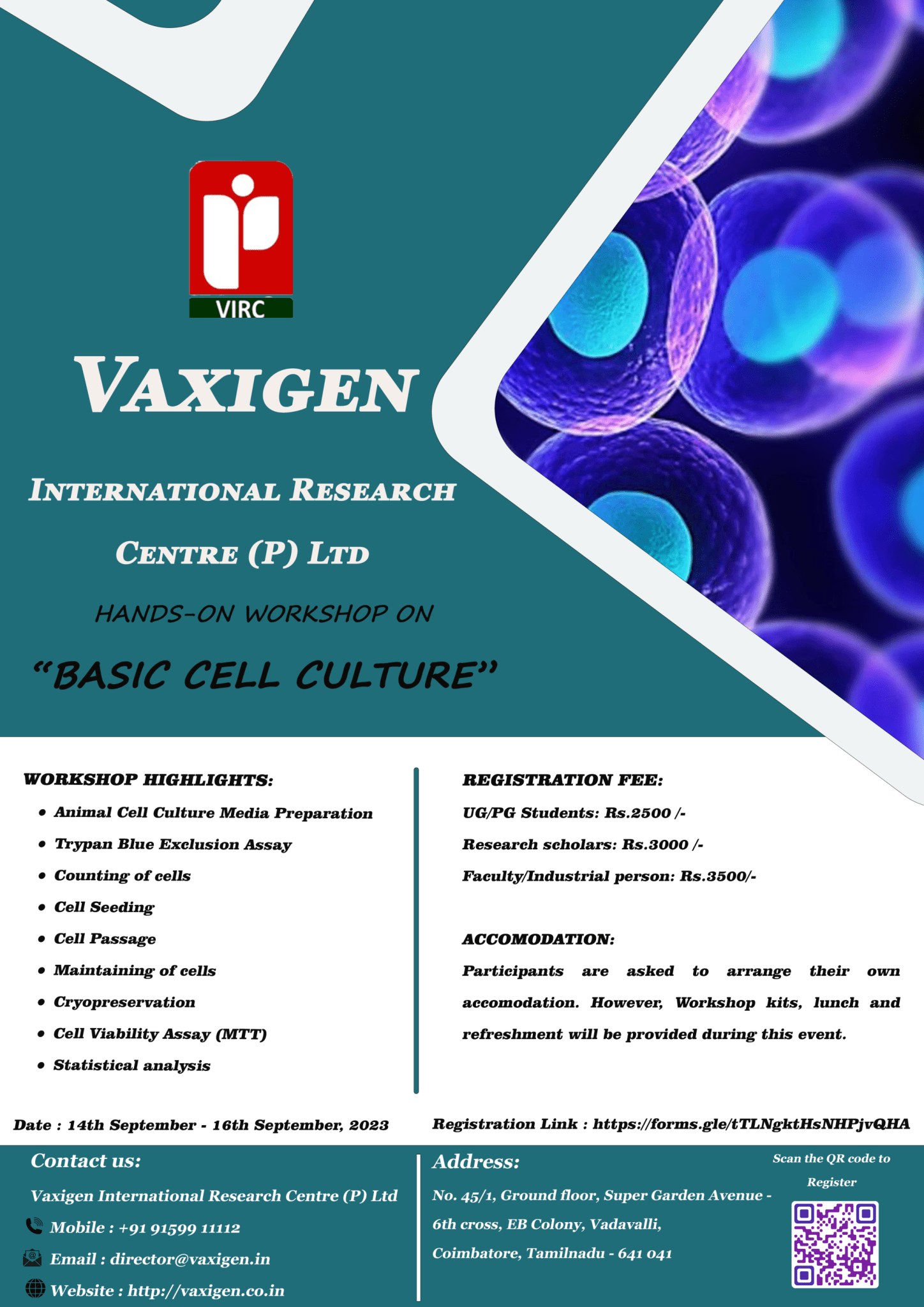 Basic Cell Culture IndiaBioscience