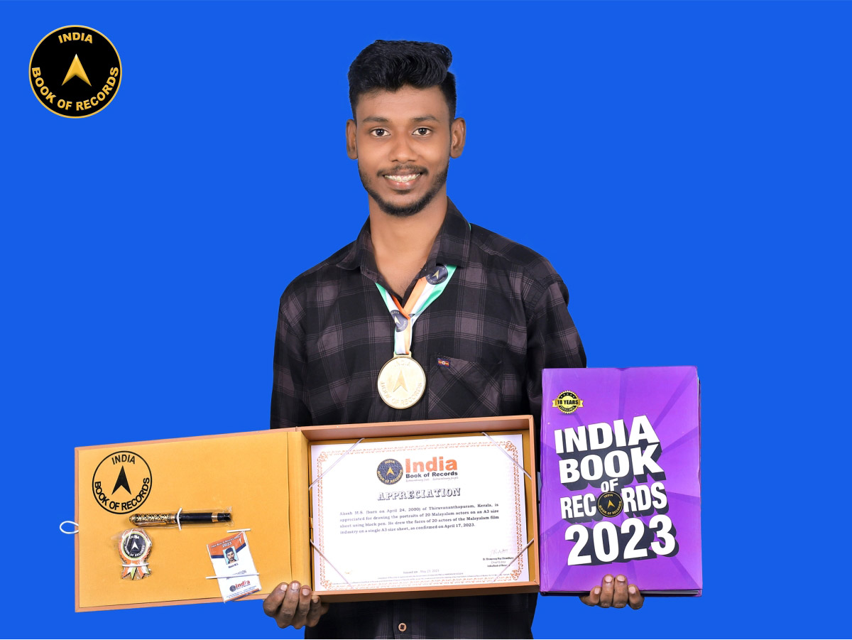 Akash M.S. Appreciation India Book of Records